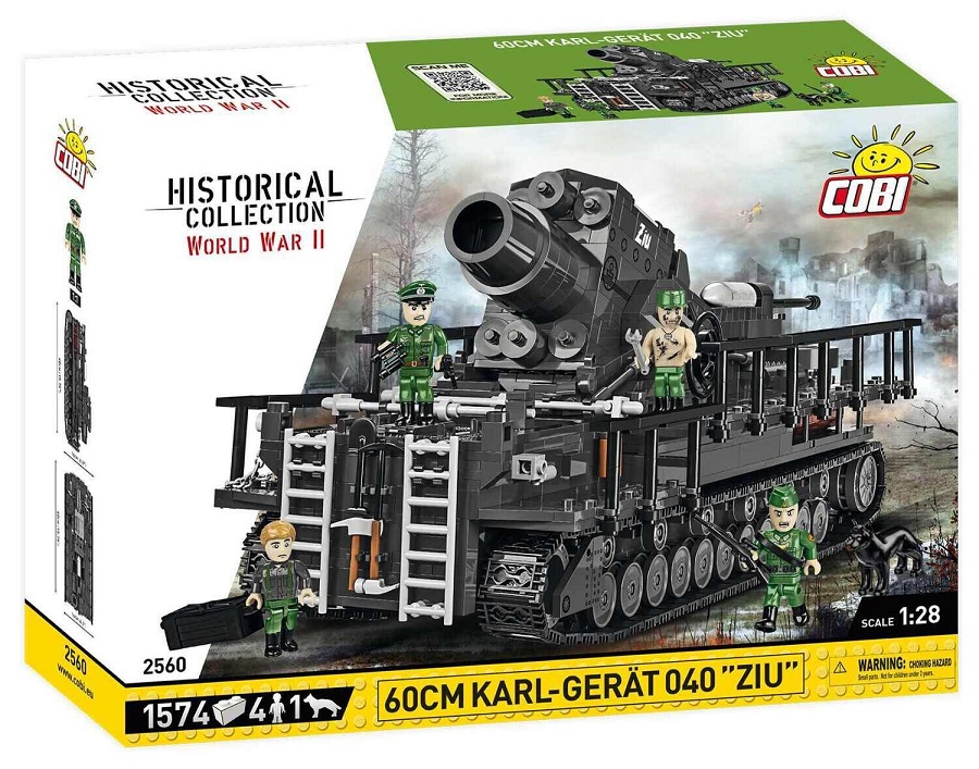 1574 PCS WWII 60CM KARL GERAT 040 ZIU