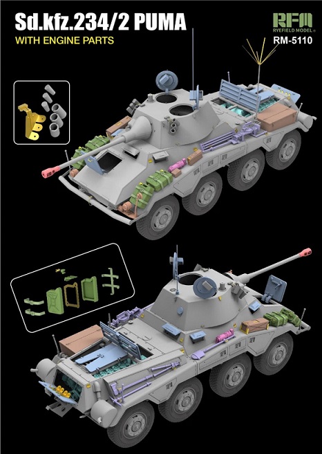 2 PUMA WITH ENGINE PARTS