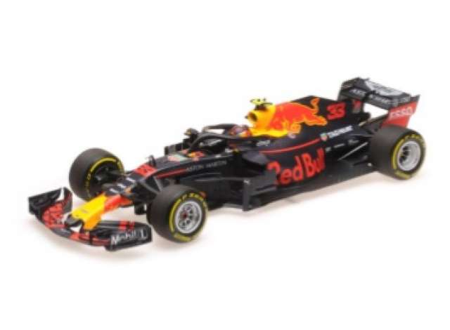 2018 Red Bull Racing Aston Martin Tag Heuer RB14 Max Verstappen #33, purple blue
