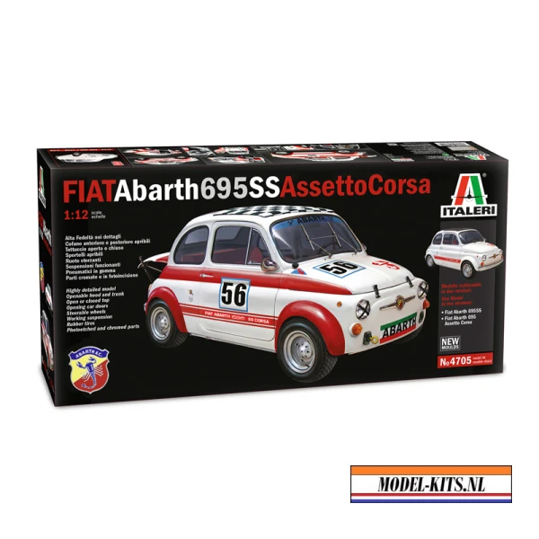Italeri 1:12 Fiat Abarth 695Ss A.Corsa