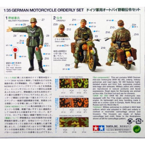 tamiya german motorcycle orderly set 2