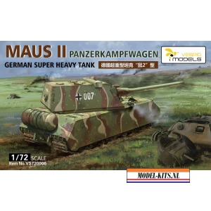 vespid 1 72 panzerkampfwagen vii maus ii with metal barrel