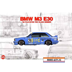 white bmw m3 e30 gr.A 1990 INTER TEC CLASS WINNER FUJI SPEEDWAY 2