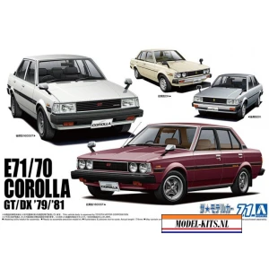aoshima toyota e71 70 corolla sedan gt dx 1979