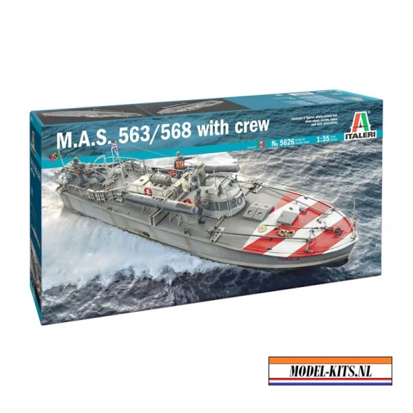 ita 5626 italeri 1 35 m.A.S. 568 4a Serie with crew