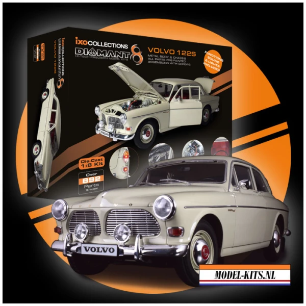 ixo collection 1 8 volvo 122s amazon metalen bouwpakket