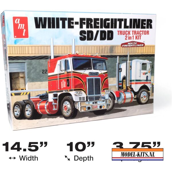 WHITE FREIGHTLINER 2 IN 1 CABOVER TRACTOR 3