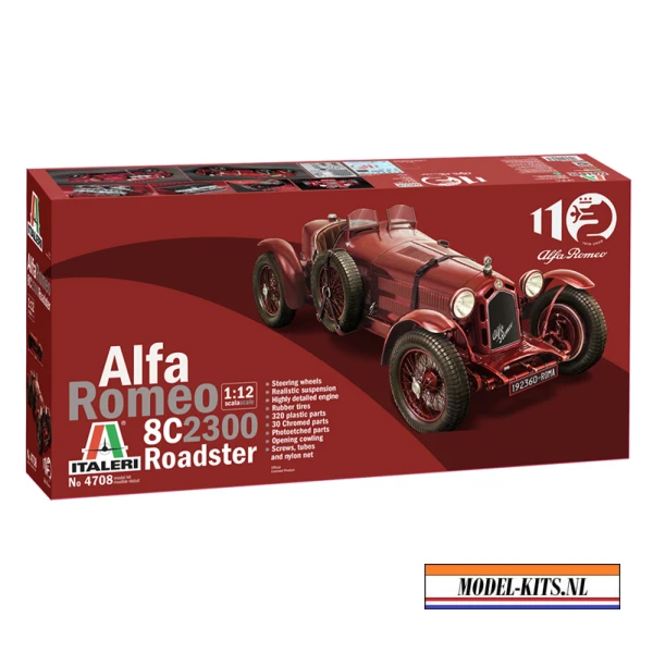 italeri 1 12 alfa romeo 8c 2300 roadster 110th anniversary