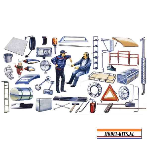 italeri 1 24 truck shop accessories set 1