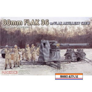 dragon 1 35 88mm flak 36 w flak artillery c