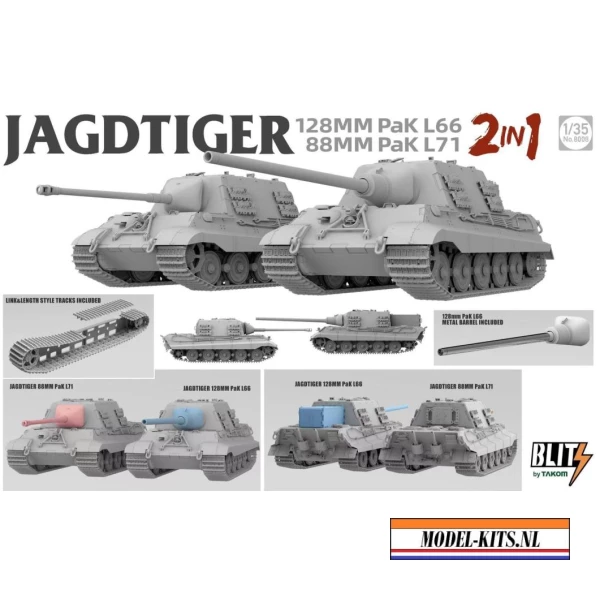 JAGDTIGER 2IN1 128MM PAK L86 88MM PAK L71