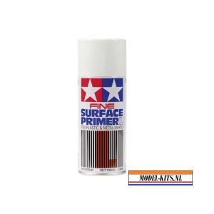 tamiya fine surface primer l for plastic metal white 180ml