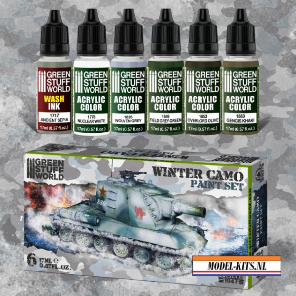 winter camo paint set