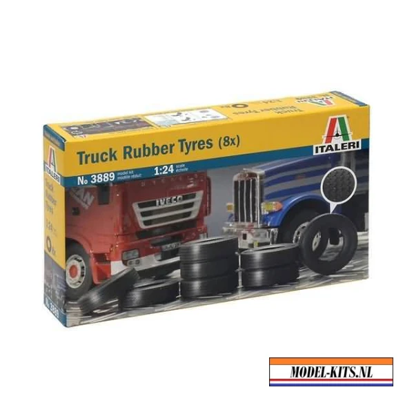 Italeri 1:24 3889 TRUCK RUBBER TYRES (8 PIECES)