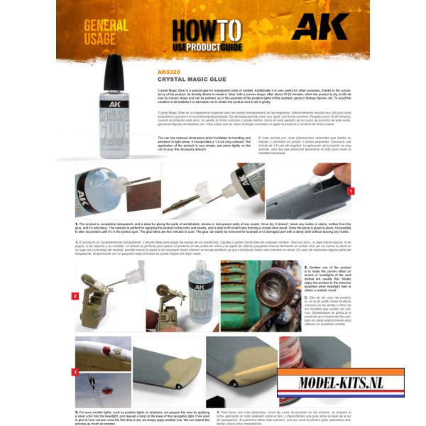 Ak interactive CRYSTAL MAGIC GLUE 30ML - Afbeelding 3