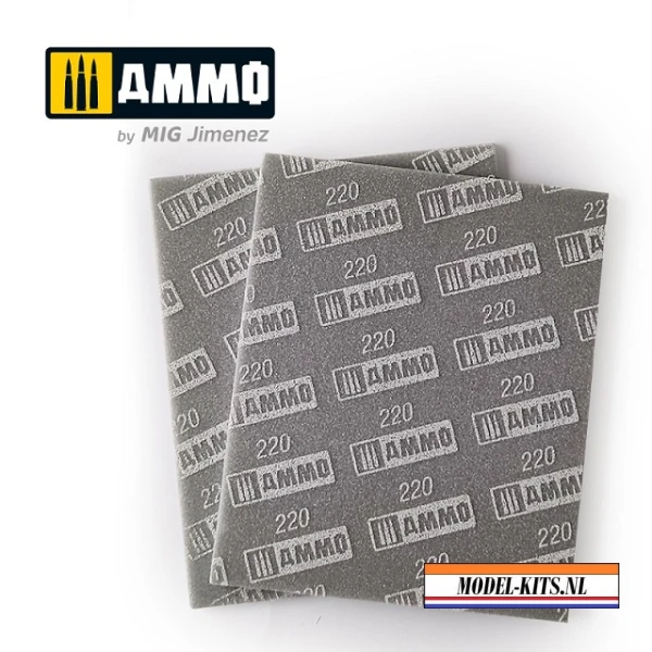 ammo by mig sanding sponge sheet 220