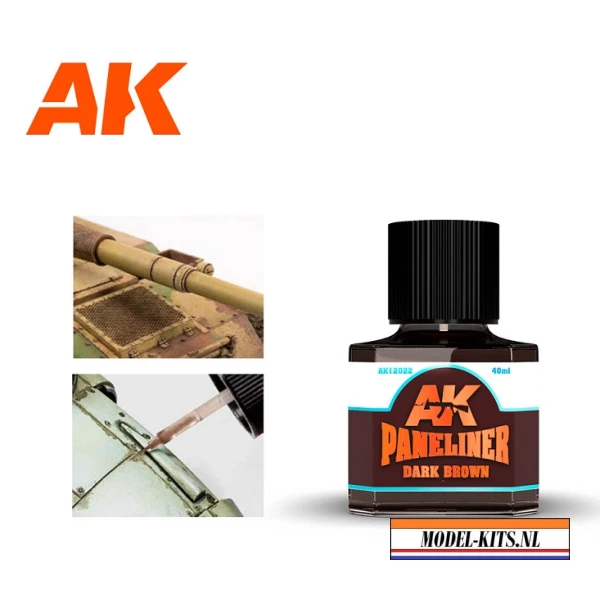 Ak Interactive Dark Brown Paneliner 40Ml