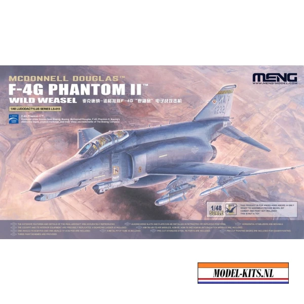 Meng 1:48 MCDONNELL DOUGLAS F-4G PHANTOM II WILD WEASEL