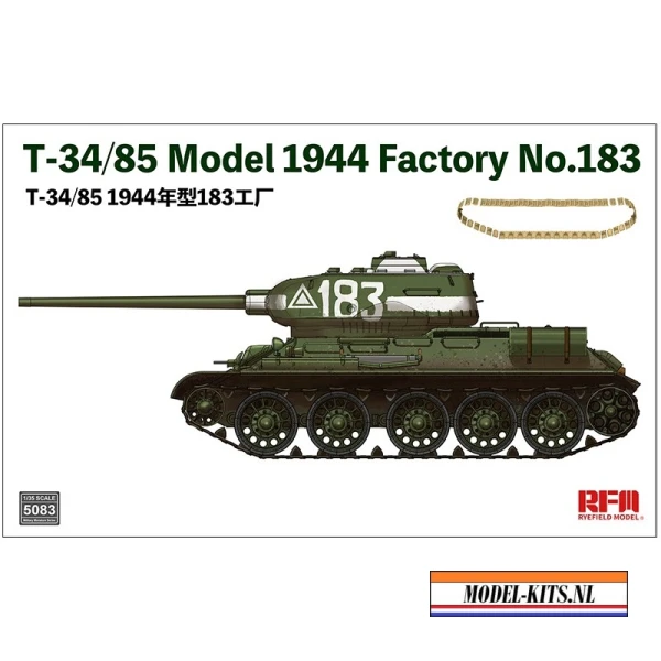 Rye field model 1:35 T-34/85 MODEL 1944 FACTORY NO.183