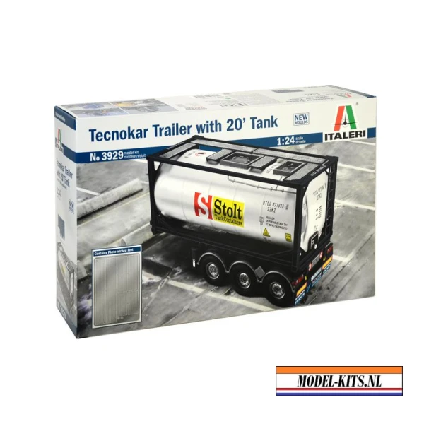 Italeri 1:24 TECHNOKAR TRAILER WITH 20’ FT TANKCONTAINER