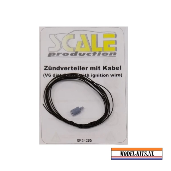 v6 distributor with ignition wire black 1