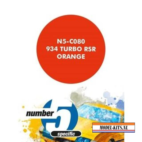 white porsche 934 turbo rsr orange 30ml