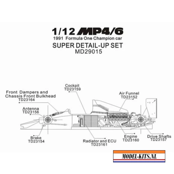MCLAREN MP4 6 SUPER DETAIL UP SET