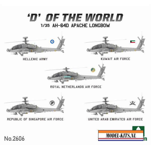 'D' Of The World Ah 64D Attack Helicopter Limited Edition 2