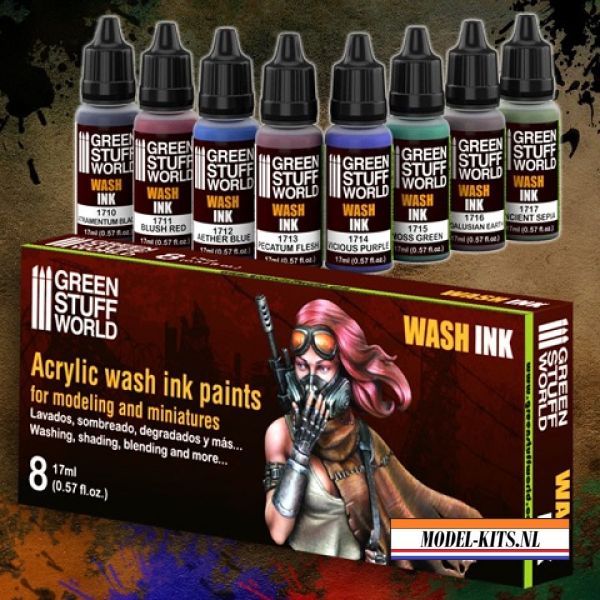 ACRYLIC WASH INK PAINTS SET