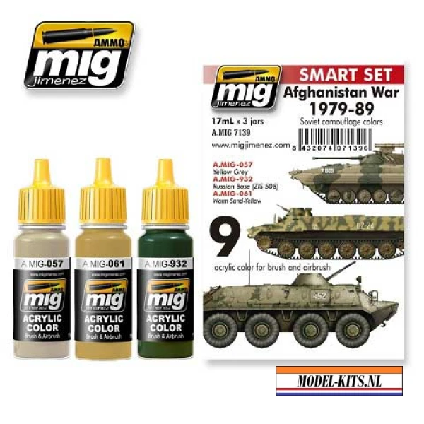 AFGHANISTAN WAR 1979 89 COLOR SET   3 x 17ML