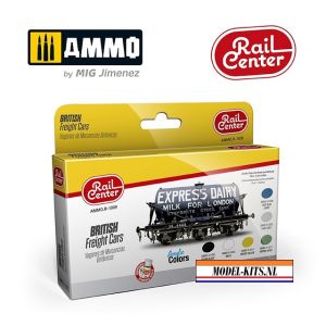 AMMO RAIL CENTER BRITISH FREIGHT CARS