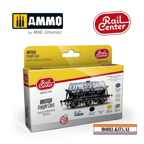 AMMO RAIL CENTER BRITISH FREIGHT CARS