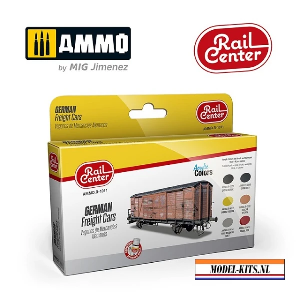 AMMO RAIL CENTER GERMAN FREIGHT CARS