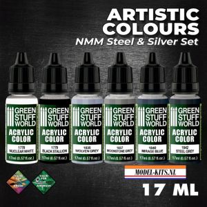 ARTISTIC COLOURS   NMM STEEL & SILVER SET