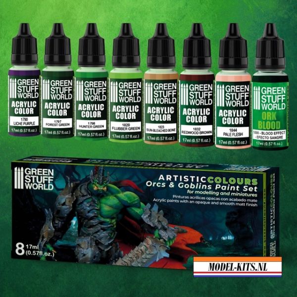 ARTISTIC COLOURS ORCS & GOBLIN PAINT SET