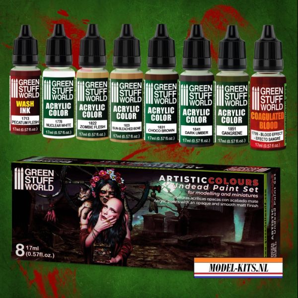 ARTISTIC COLOURS UNDEAD PAINT SET