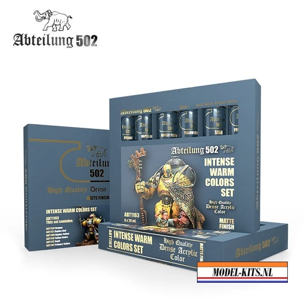 DENSE ACRYLICS   INTENSE WARM COLORS SET