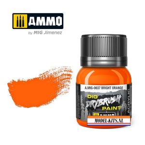 DRYBRUSH PAINT   BRIGHT ORANGE