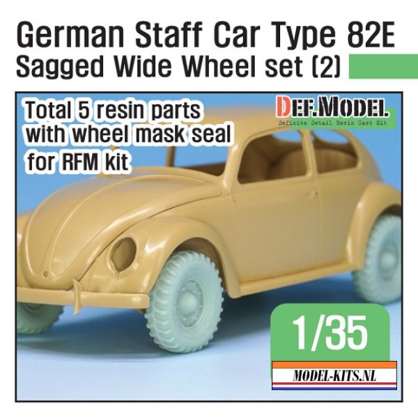 GERMAN STAFF CAR TYPE 82E WHEEL SET SEMPERIT