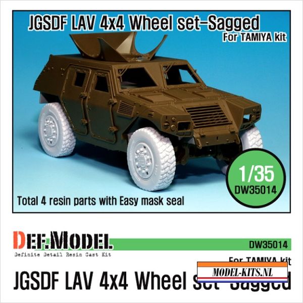 GSDF LAV 4X4 SAGGED WHEEL SET