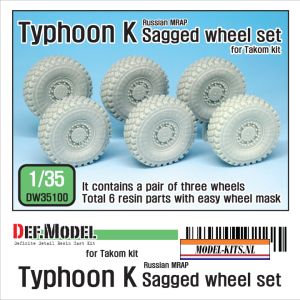 RUSSIAN TYPHOON K MRAP SAGGED WHEEL SET RETOOLED