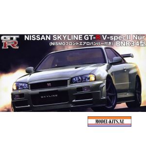 SKYLINE GT R V SPEC II NUR WITH NISMO FRONT AERO BUMPER BNR34