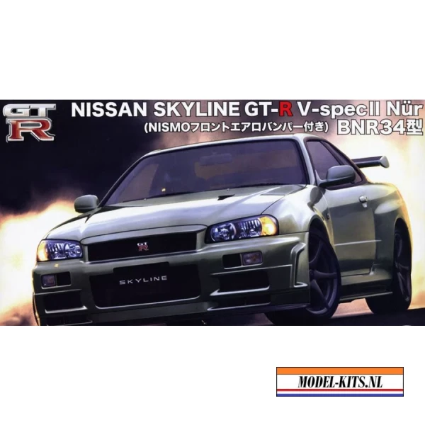 SKYLINE GT R V SPEC II NUR WITH NISMO FRONT AERO BUMPER BNR34