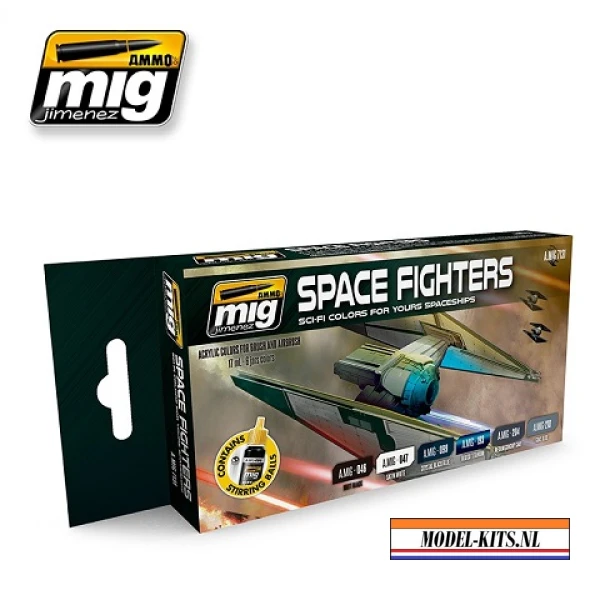 SPACE FIGHTER SCI FI COLORS   6 x 17ML