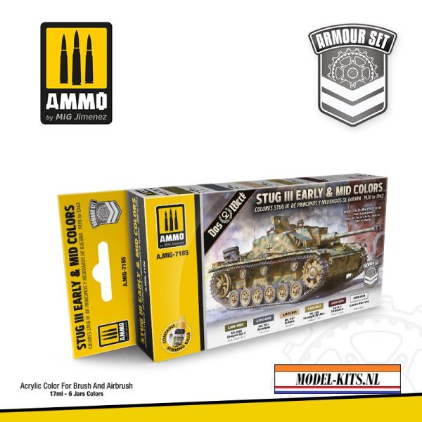 STUG III EARLY AND MID COLORS SET