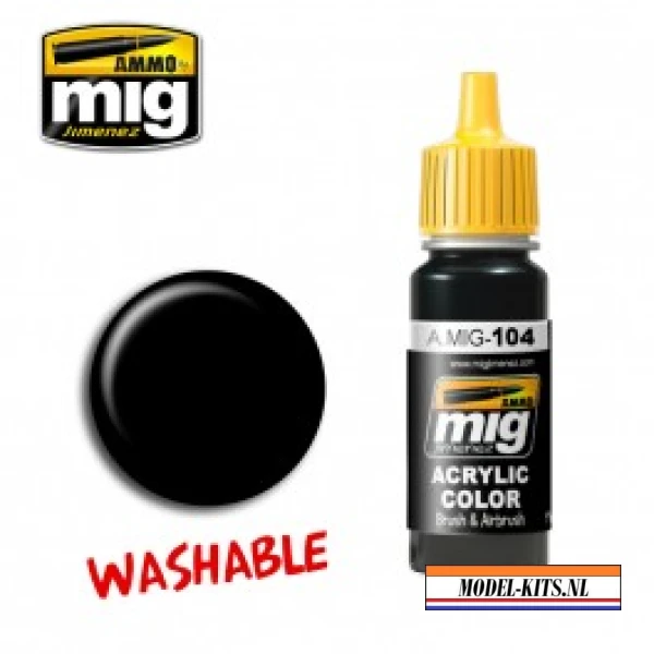 WASHABLE BLACK   17ML