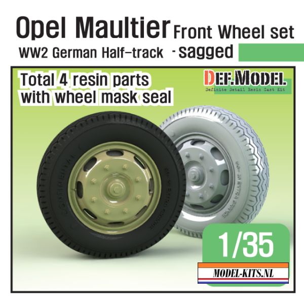 WWII GERMAN OPEL MAULTIER SAGGED WHEEL SET