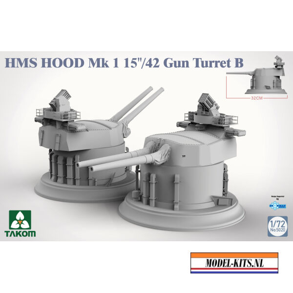 HMS HOOD MK.1 15 42 GUN TURRET B 1