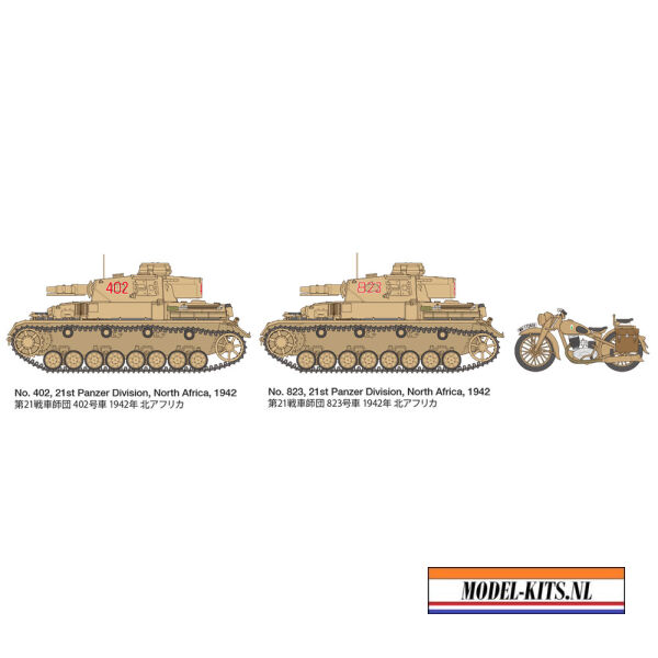 PANZERKAMPFWAGEN IV AUSF F AND MOTORCYCLE NORTH AFRICA 9