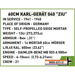 WWII 60CM KARL GERAT 040 ZIU 9